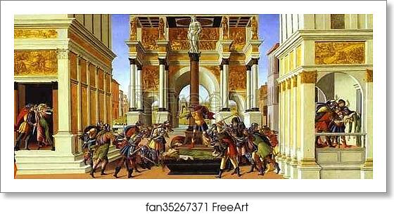 Free art print of The Story of Lucretia by Alessandro Botticelli