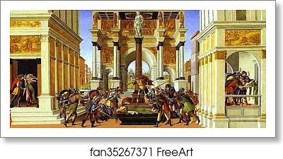 Free art print of The Story of Lucretia by Alessandro Botticelli