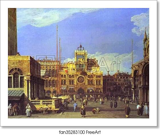 Free art print of Piazza San Marco: the Clocktower by Giovanni Antonio Canale, Called Canaletto Free art print of Piazza San Marco: the Clocktower by Giovanni Antonio Canale, Called Canaletto