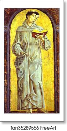 Free art print of St. Anthony of Padua Reading by Cosmè Tura (A.K.A. Cosimo Tura) Free art print of St. Anthony of Padua Reading by Cosmè Tura (A.K.A. Cosimo Tura)