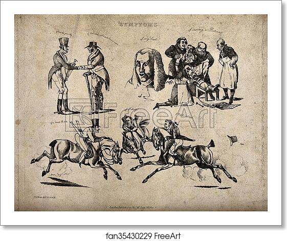 Free art print of Aspects of life expressed as symptoms. by Henry Thomas Alken Free art print of Aspects of life expressed as symptoms. by Henry Thomas Alken