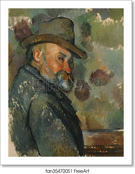 Free art print of Self-Portrait with a Hat by Paul Cézanne Free art print of Self-Portrait with a Hat by Paul Cézanne