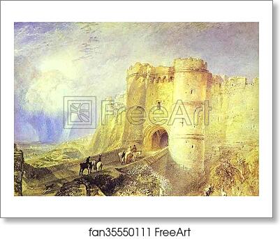 Free art print of Carisbrook Castle, Isle of Wight by Joseph Mallord William Turner