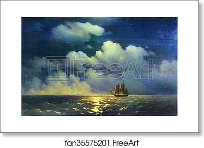 Free art print of Meeting of the Brig Mercury with the Russian Squadron After the Defeat of Two Turkish Battleships by Ivan Aivazovsky