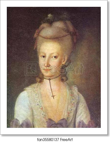 Free art print of Portrait of Elizaveta Cherevina by Grigory Ostrovsky Free art print of Portrait of Elizaveta Cherevina by Grigory Ostrovsky