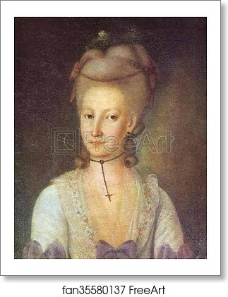 Free art print of Portrait of Elizaveta Cherevina by Grigory Ostrovsky