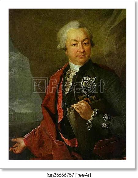 Free art print of Portrait of I. I. Shuvalov by Dmitry Levitzky Free art print of Portrait of I. I. Shuvalov by Dmitry Levitzky