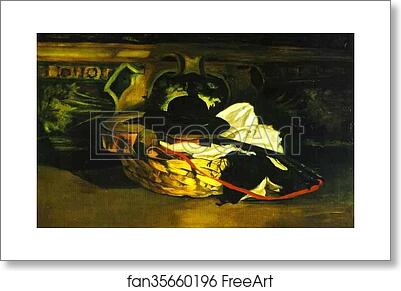 Free art print of Guitar and Hat by Edouard Manet