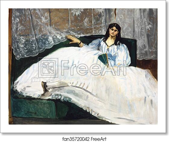 Free art print of Woman with a Fan by Édouard Manet Free art print of Woman with a Fan by Édouard Manet