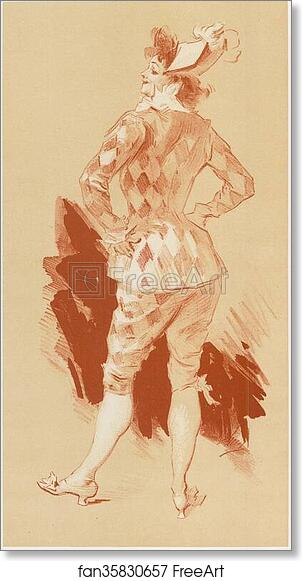 Free art print of Original drawing for Les Maîtres de l’Affiche from issue 7, June 1896. by Jules Chéret