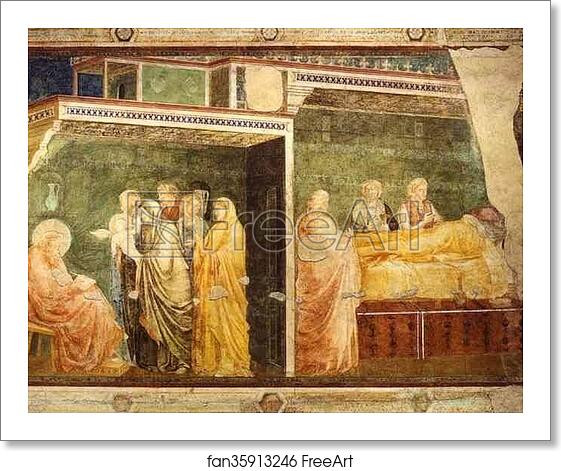 Free art print of Birth and Naming of John the Baptist by Giotto Free art print of Birth and Naming of John the Baptist by Giotto