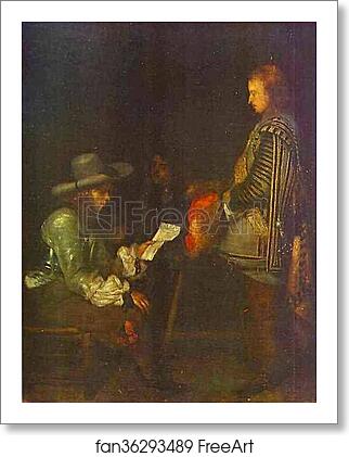 Free art print of An Officer Reading a Letter by Gerard Terborch Free art print of An Officer Reading a Letter by Gerard Terborch