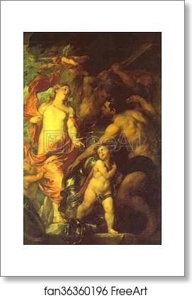 Free art print of Venus Asking Vulcan for Arms for Aeneas by Sir Anthony Van Dyck