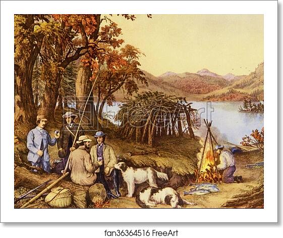 Free art print of Hunting, Fishing and Forest Scenes by Currier & Ives Free art print of Hunting, Fishing and Forest Scenes by Currier & Ives