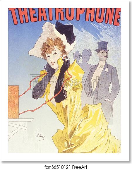 Free art print of Théâtrophone by Jules Chéret