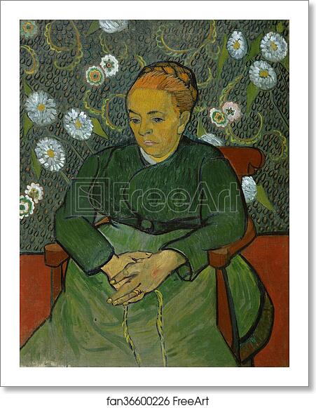 Free art print of La Berceuse (Portrait of Madame Roulin) by Vincent Van Gogh Free art print of La Berceuse (Portrait of Madame Roulin) by Vincent Van Gogh