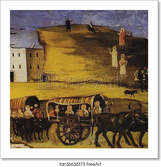 Free art print of Kakhetia Sagas. Alazan Valley. Detail by Niko Pirosmani Free art print of Kakhetia Sagas. Alazan Valley. Detail by Niko Pirosmani