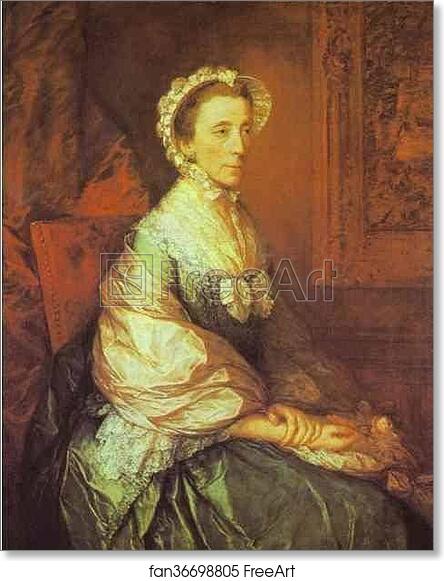 Free art print of Mary, Duchess of Montagu by Thomas Gainsborough