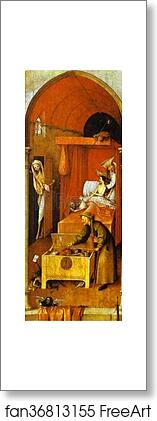 Free art print of Death of the Miser by Hieronymus Bosch