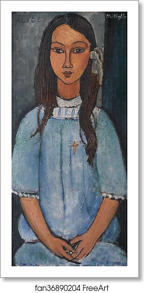 Free art print of Alice by Amedeo Modigliani Free art print of Alice by Amedeo Modigliani
