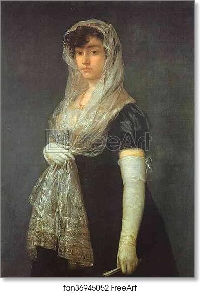 Free art print of The Bookseller's Wife by Francisco De Goya Y Lucientes