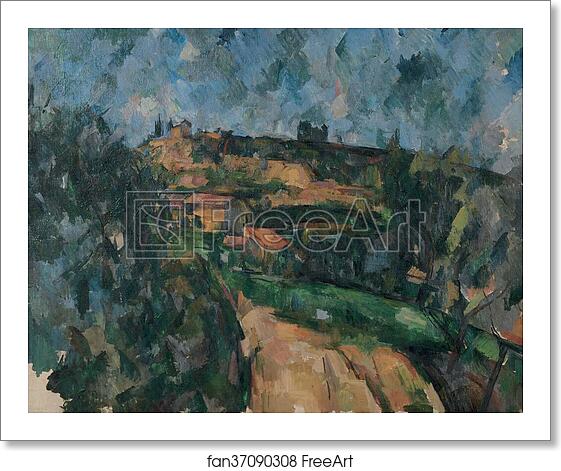 Free art print of Bend Of The Road At The Top Of The Chemin Des Lauves by Paul Cézanne Free art print of Bend Of The Road At The Top Of The Chemin Des Lauves by Paul Cézanne