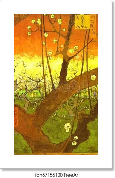 Free art print of Japonaiserie: Plum tree in Bloom (after Hiroshige) by Vincent Van Gogh Free art print of Japonaiserie: Plum tree in Bloom (after Hiroshige) by Vincent Van Gogh