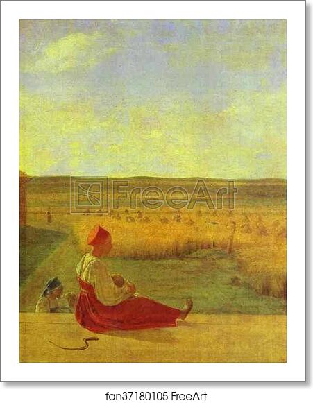 Free art print of Harvesting. Summer by Alexey Venetsianov Free art print of Harvesting. Summer by Alexey Venetsianov