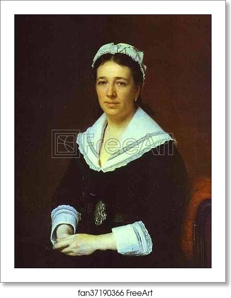 Free art print of Portrait of Vera Tretyakova, Wife of the Collector Pavel Tretyakov by Ivan Kramskoy Free art print of Portrait of Vera Tretyakova, Wife of the Collector Pavel Tretyakov by Ivan Kramskoy