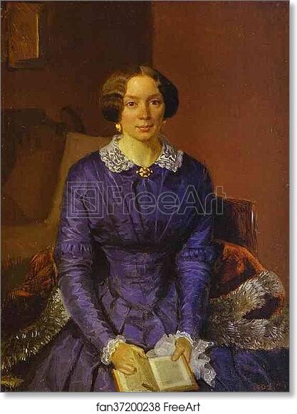 Free art print of Portrait of M. I. Krylova by Pavel Fedotov