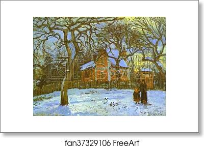 Free art print of Chestnut Trees at Louveciennes by Camille Pissarro