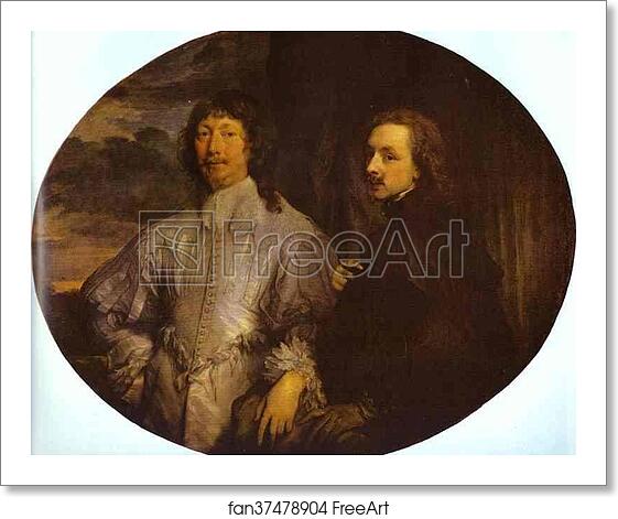 Free art print of Self-Portrait with Sir Endymion Porter by Sir Anthony Van Dyck