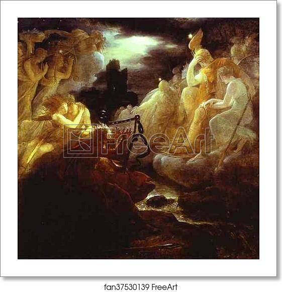 Free art print of Ossian on the Bank of the Lora, Invoking the Gods to the Strains of a Harp by Baron François-Pascal-Simon Gérard Free art print of Ossian on the Bank of the Lora, Invoking the Gods to the Strains of a Harp by Baron François-Pascal-Simon Gérard