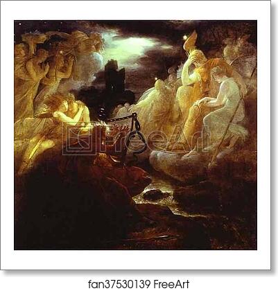 Free art print of Ossian on the Bank of the Lora, Invoking the Gods to the Strains of a Harp by Baron François-Pascal-Simon Gérard Free art print of Ossian on the Bank of the Lora, Invoking the Gods to the Strains of a Harp by Baron François-Pascal-Simon Gérard