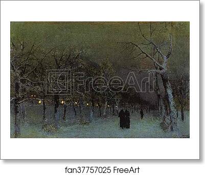 Free art print of Boulevard in the Evening by Isaac Levitan