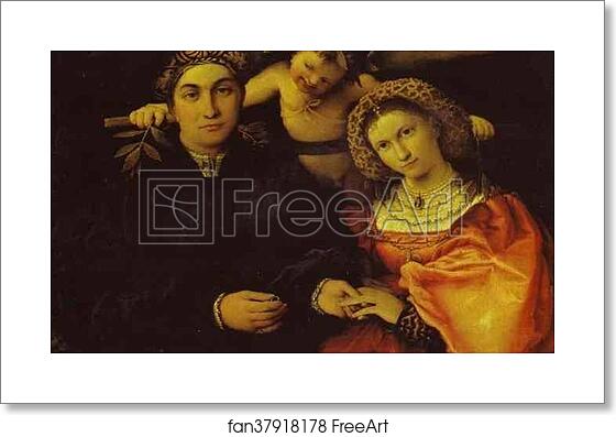 Free art print of Portrait of Messer Marsilio and His Wife by Lorenzo Lotto Free art print of Portrait of Messer Marsilio and His Wife by Lorenzo Lotto