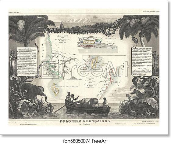Free art print of Colonies Francaises (en Afrique). by Victor Jules Levasseur Free art print of Colonies Francaises (en Afrique). by Victor Jules Levasseur