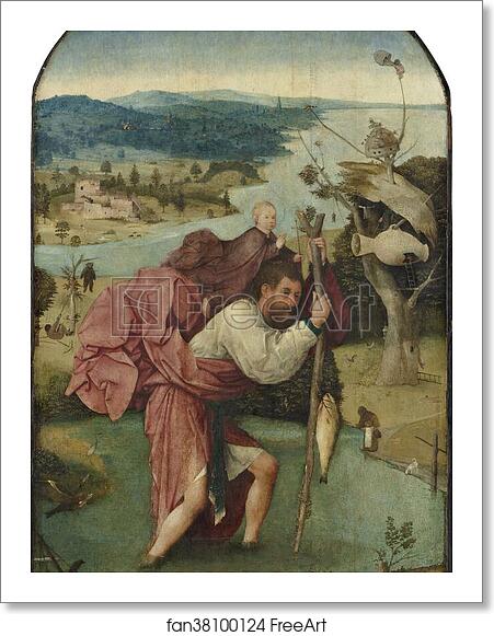 Free art print of Saint Christopher by Hieronymus Bosch Free art print of Saint Christopher by Hieronymus Bosch