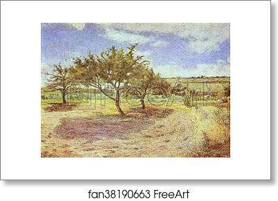 Free art print of Apple-Trees in Blossom by Paul Gauguin