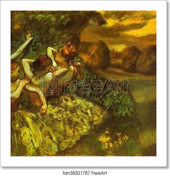 Free art print of Four Dancers by Edgar Degas Free art print of Four Dancers by Edgar Degas