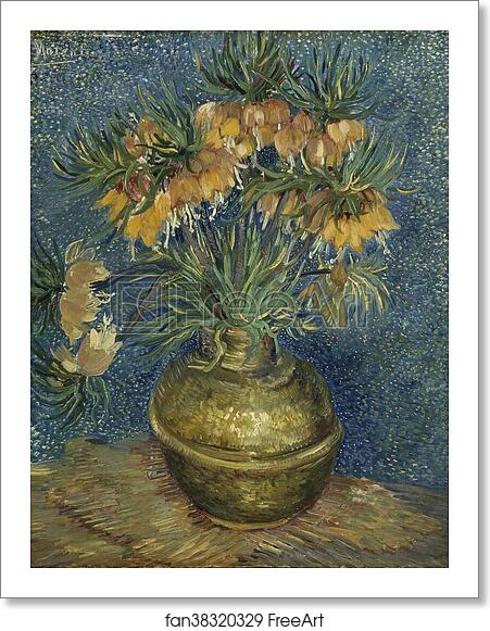 Free art print of Imperial Fritillaries in a Copper Vase by Vincent Van Gogh Free art print of Imperial Fritillaries in a Copper Vase by Vincent Van Gogh