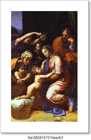 Free art print of The Holy Family by Raphael Free art print of The Holy Family by Raphael