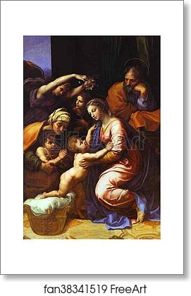 Free art print of The Holy Family by Raphael