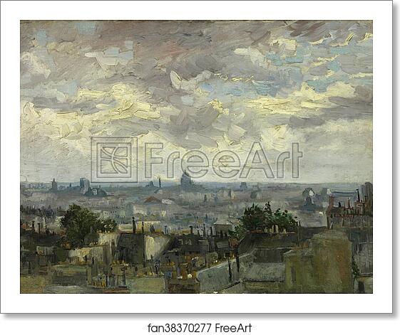 Free art print of View of Paris by Vincent Van Gogh Free art print of View of Paris by Vincent Van Gogh