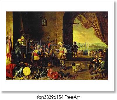 Free art print of Guardsroom by David Teniers The Younger