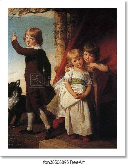 Free art print of The Charteris Children by George Romney Free art print of The Charteris Children by George Romney