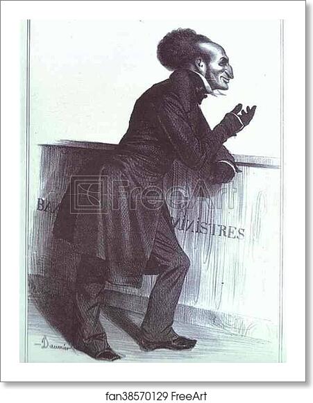 Free art print of Mr. Joliv (Adolphe Joliv) by Honoré Daumier Free art print of Mr. Joliv (Adolphe Joliv) by Honoré Daumier
