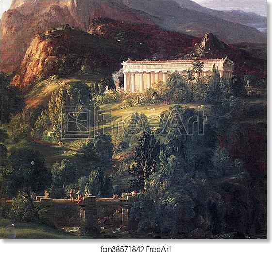 Free Art Print Of Dream Of Arcadia Detail By Thomas Cole Freeart