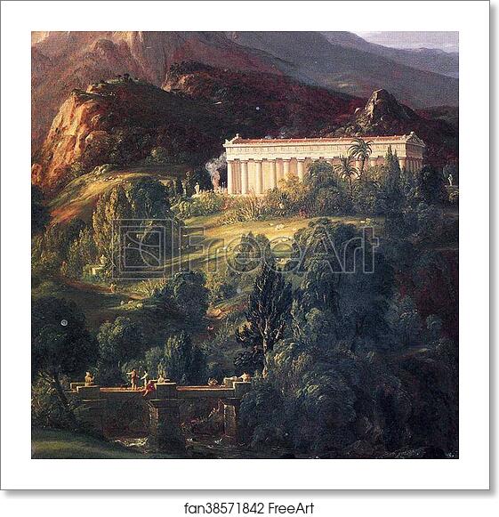 Free art print of Dream of Arcadia. Detail by Thomas Cole Free art print of Dream of Arcadia. Detail by Thomas Cole