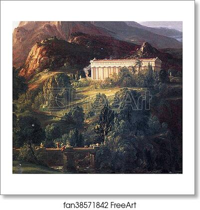 Free art print of Dream of Arcadia. Detail by Thomas Cole